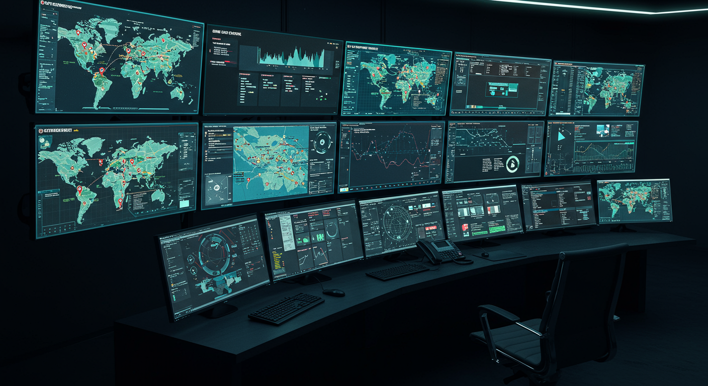 Mail tracking dashboard showing real-time delivery status